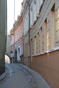 Low angle view of modern buildings in city