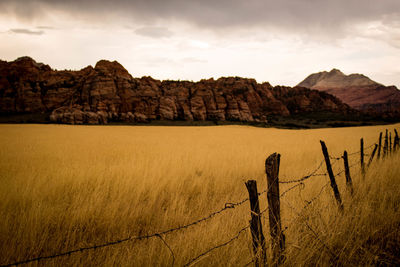 Scenic view of landscape against sky