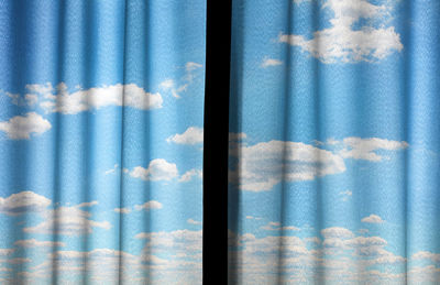 Curtain with sky