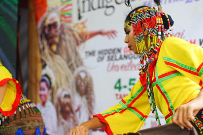 People in traditional clothing