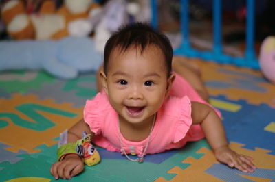 Portrait of cute baby girl