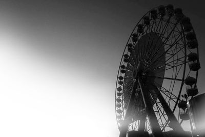 Low angle view of ferris wheel