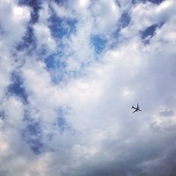 Low angle view of cloudy sky