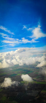 Aerial view of landscape against sky