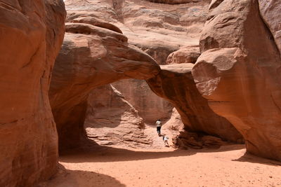 Rock formations in a desert