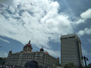 Low angle view of building against sky