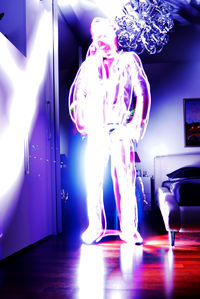 Illuminated lamp