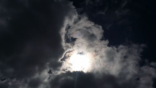 Low angle view of cloudy sky