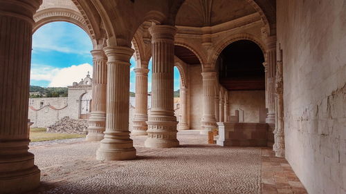 Corridor of historic building