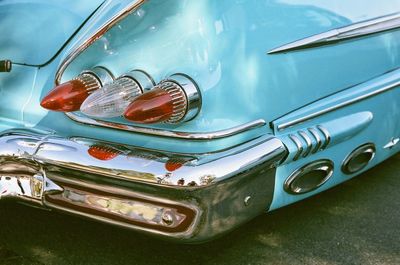 High angle view of vintage car