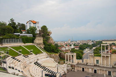 Old city plovdiv , bulgaria the ancient theatre 