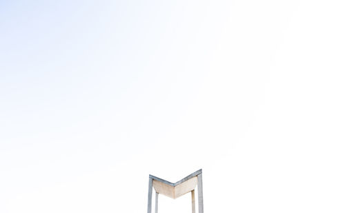 Low angle view of building against clear sky