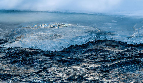 Close-up of sea against sky