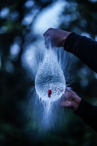 Close-up of splashing waterballoon