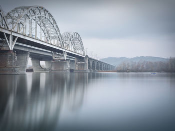 Reflection of built structure in water