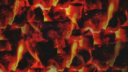 Full frame shot of bonfire