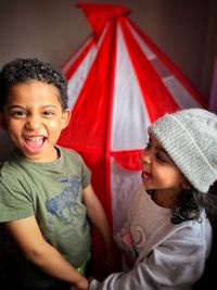 Portrait of smiling boy