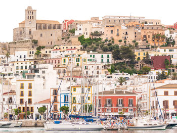 View of buildings in city