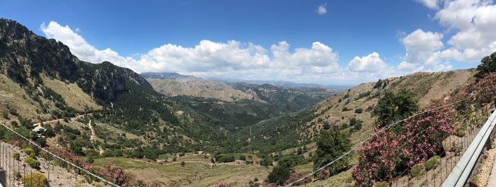 Panoramic view of landscape against sky