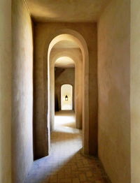 Empty corridor of building