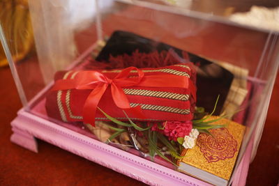 Offerings in a traditional javanese wedding, indonesia