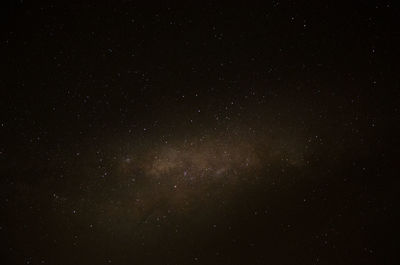 Low angle view of stars against sky at night