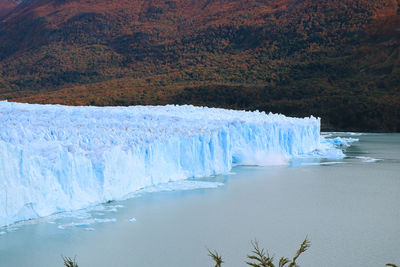 Scenic view of frozen river