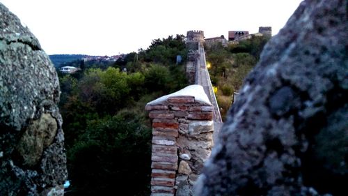 Low angle view of old ruins