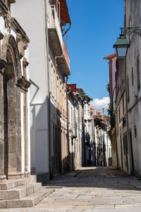 Street amidst buildings in town