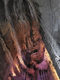 Low angle view of rock formation