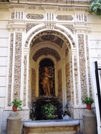 Low angle view of statue