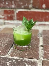 Close-up of drink in glass