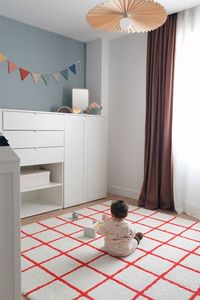 Interior of home with baby 