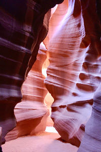 Low angle view of rock formation in a canyon 