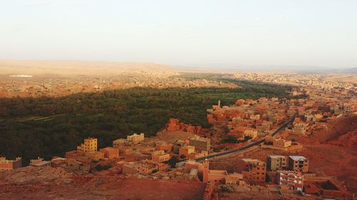 High angle view of cityscape