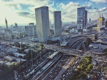 Aerial view of city