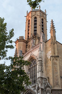 Low angle view of church against sky