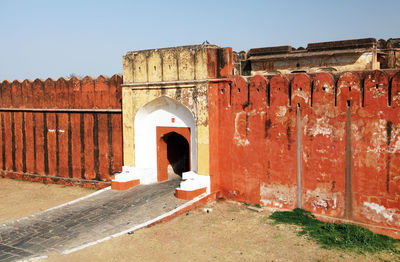 Old ruins against clear sky