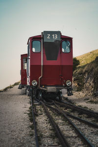 Train on railroad track