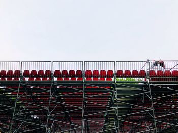 View of open air structure against clear sky