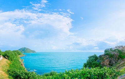 Scenic view of sea against sky