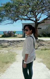 Portrait of young woman