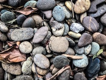 Full frame shot of pebbles