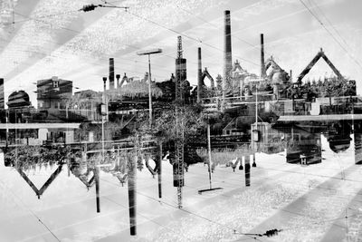 Group of people in front of buildings