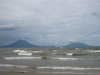 Scenic view of sea against sky