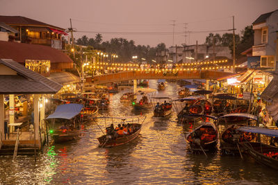 Boats in canal