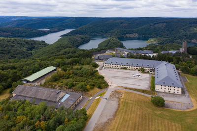 Aerial view of ns-ordensburg vogelsang, germany
