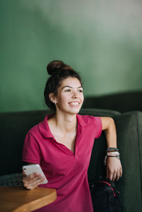 Portrait of a smiling young woman