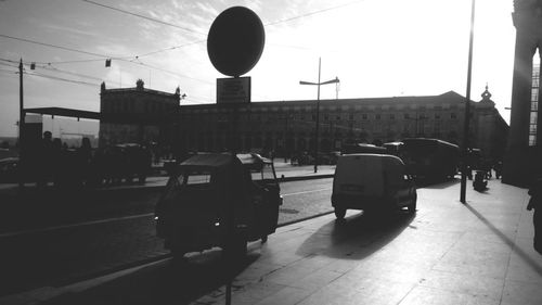 City street against sky