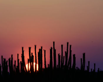 Scenic view of sky at sunset